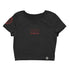 Technostoff Moon Bee Crop Top in schwarz von vorne